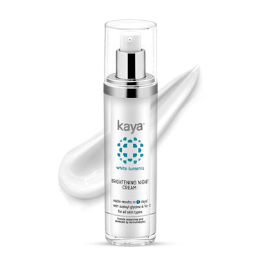 Kaya Clinic Brightening Night Cream 50ml | Azelaic Acid & Vitamin C Moisturizer For Visibly Brighter & Soft Skin | Hydrates Skin | All Skin Types